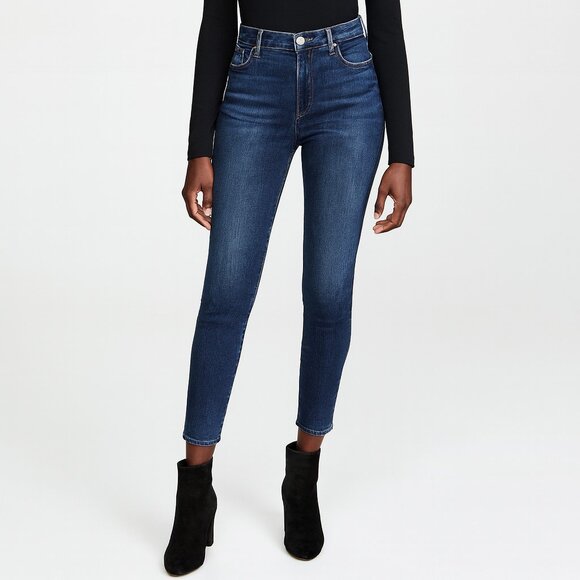 Agolde Sophie Cabana Wash Crop Mid Rise Distressed Skinny Jeans Womens Size 24 - Picture 1 of 15